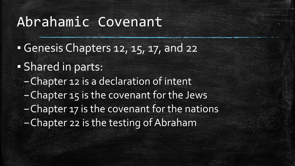 abrahamic covenant