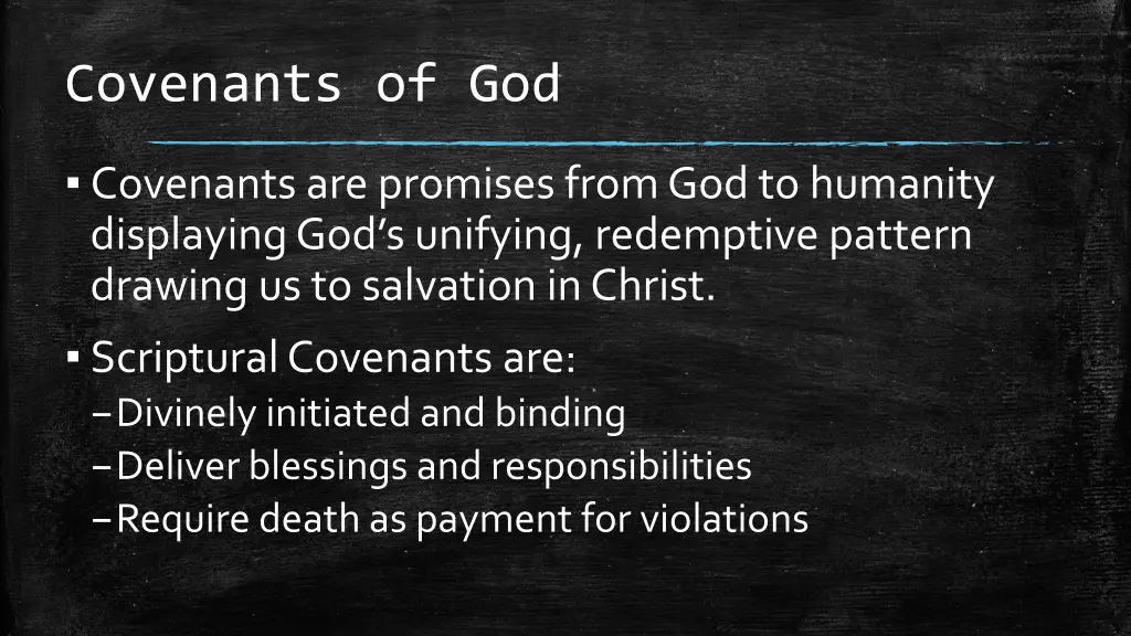 covenants of god