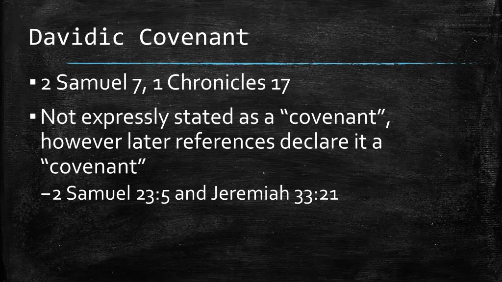 davidic covenant