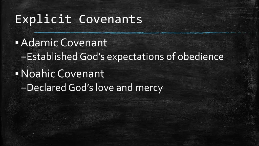 explicit covenants 1