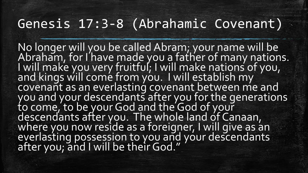 genesis 17 3 8 abrahamic covenant 1