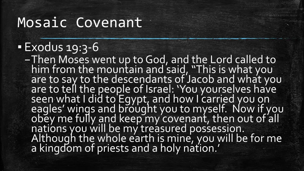 mosaic covenant