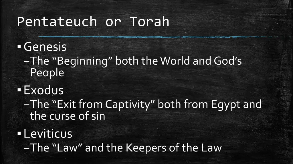 pentateuch or torah