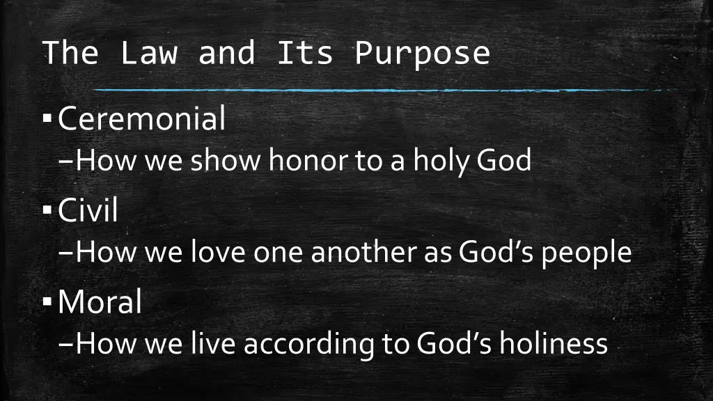 the law and its purpose