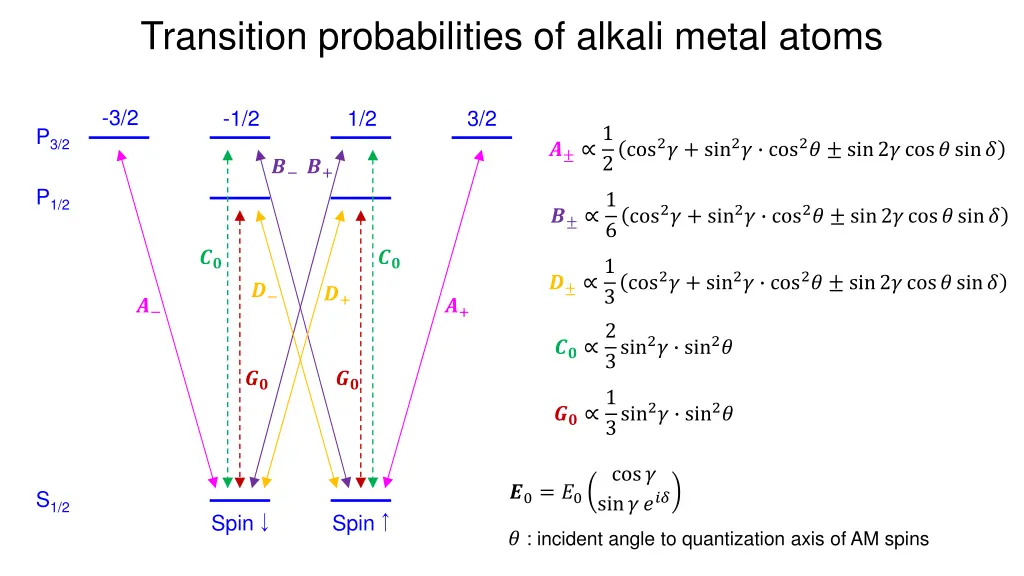 transition probabilities of alkali metal atoms