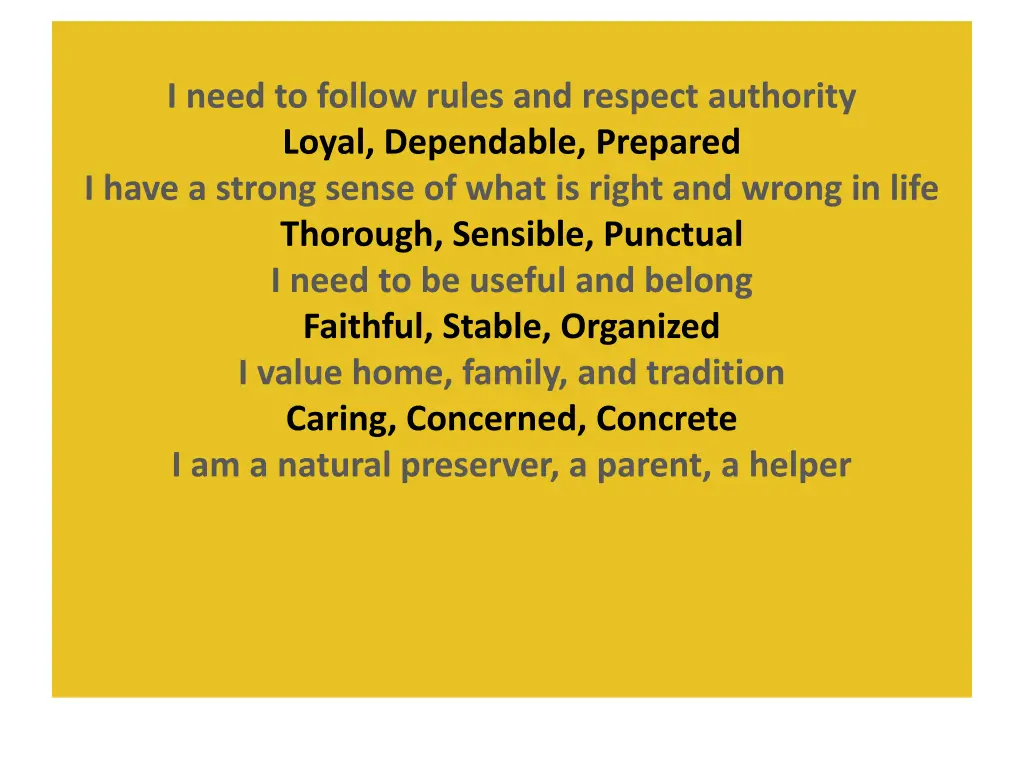 i need to follow rules and respect authority