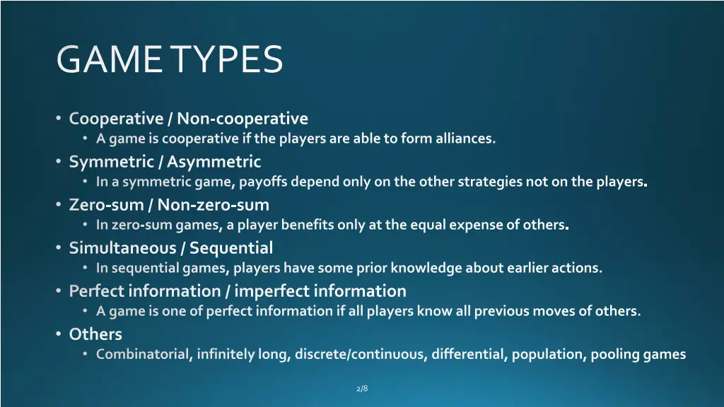 game types