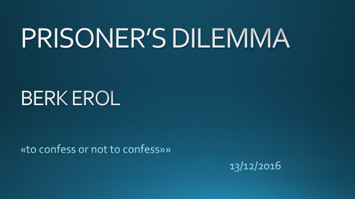 prisoner s dilemma
