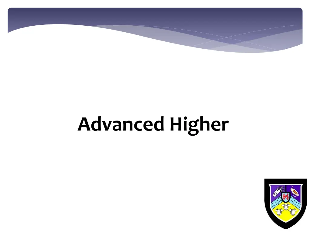 advanced higher