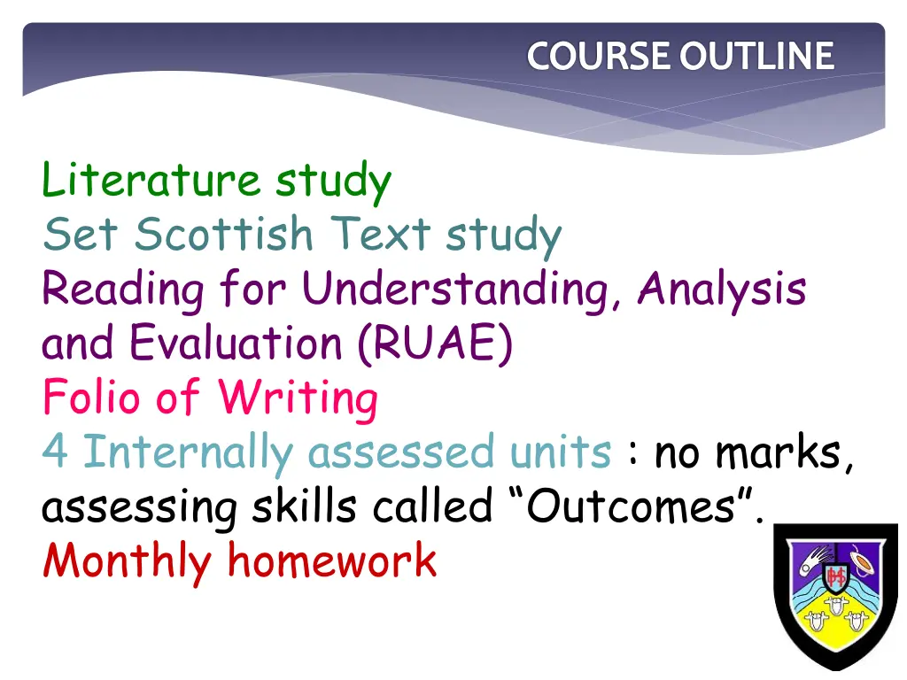 course outline