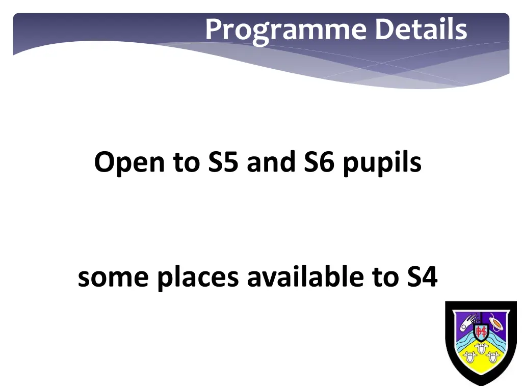 programme details 2