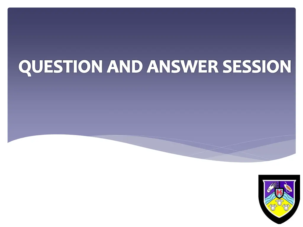 question and answer session