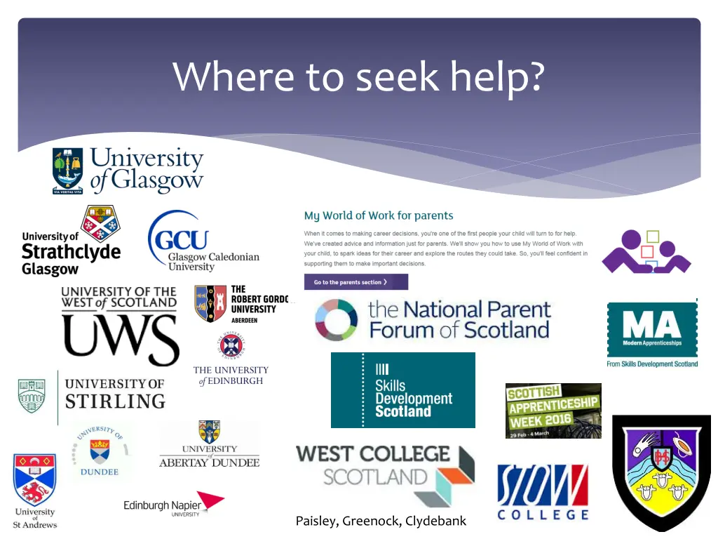 where to seek help