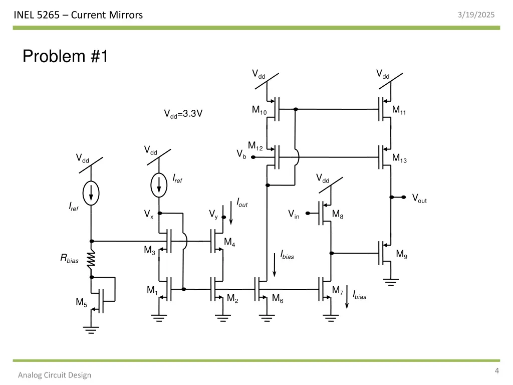 inel 5265 current mirrors 3