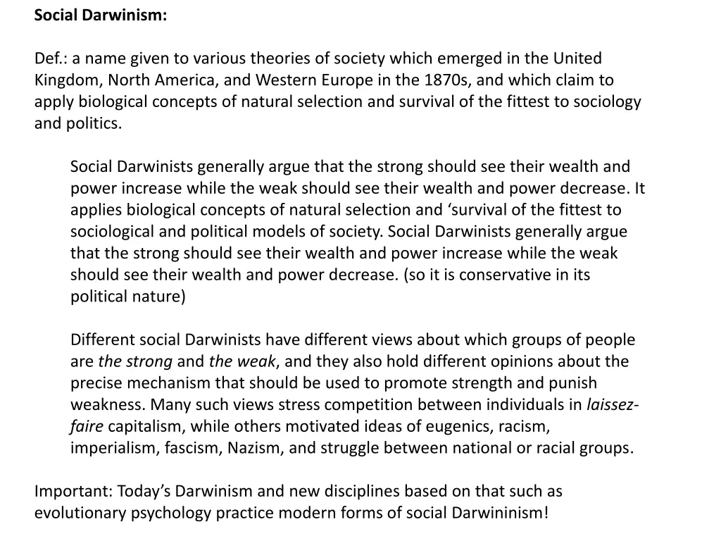 social darwinism