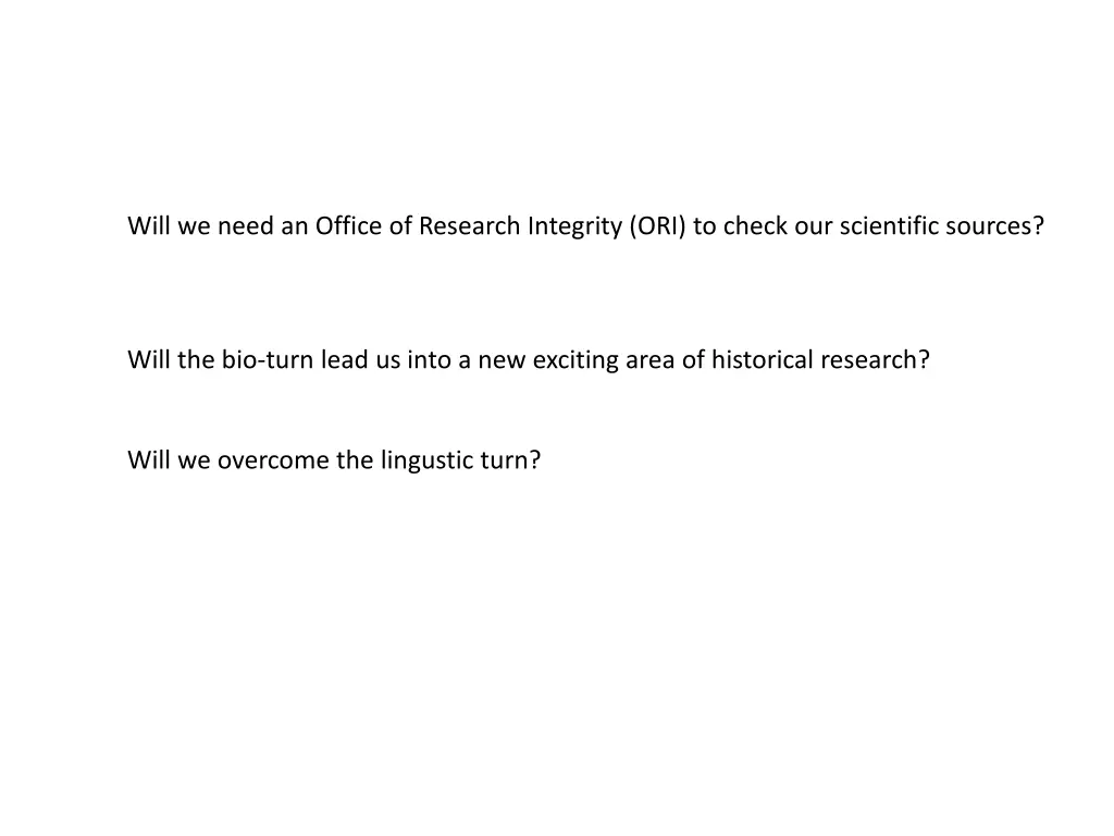 will we need an office of research integrity