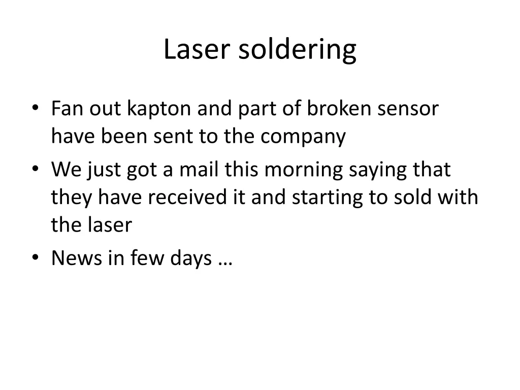 laser soldering