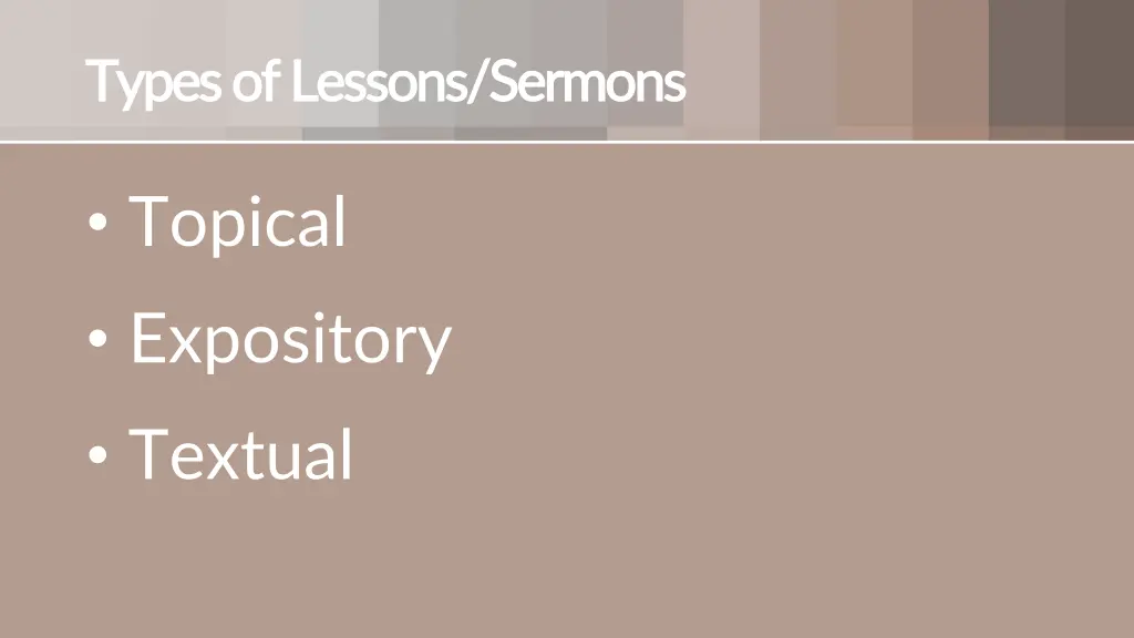 types of lessons sermons types of lessons sermons