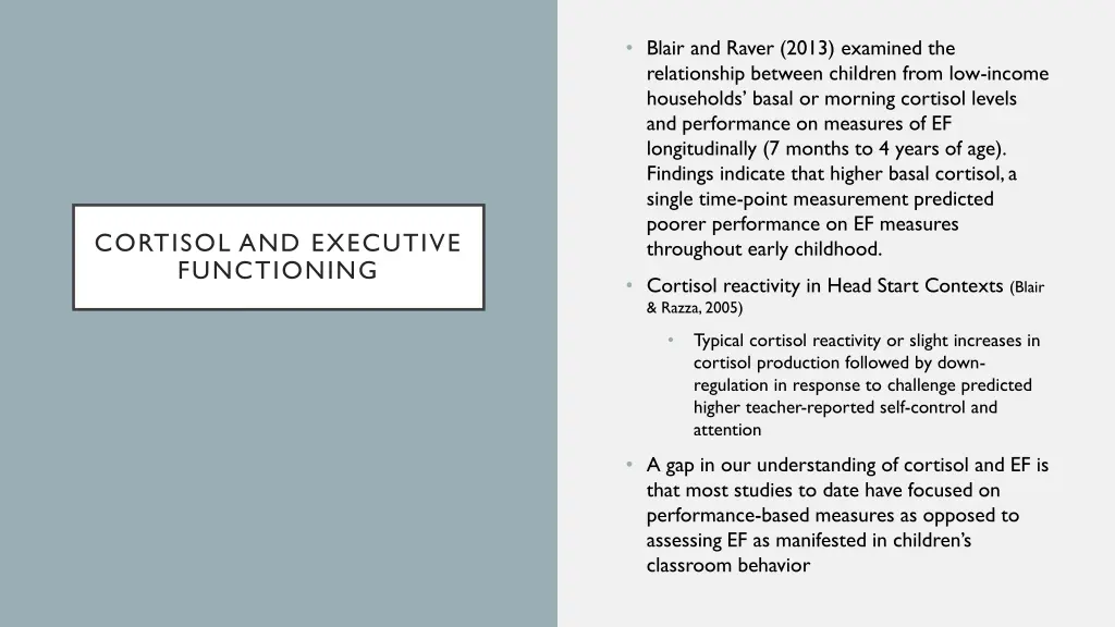 blair and raver 2013 examined the relationship