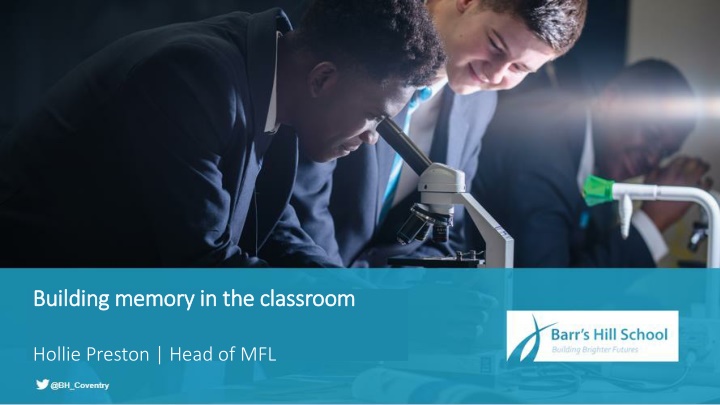 building memory in the classroom building memory