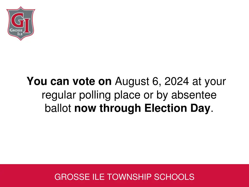 you can vote on august 6 2024 at your regular