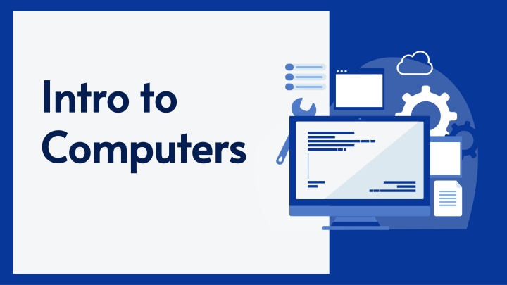 intro to intro to computers computers