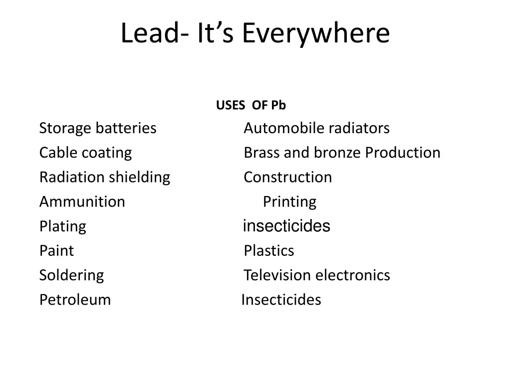 lead it s everywhere