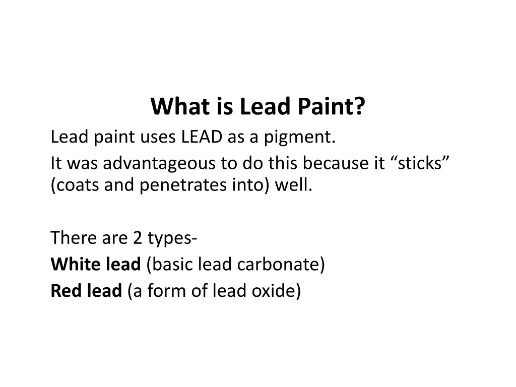 what is lead paint lead paint uses lead