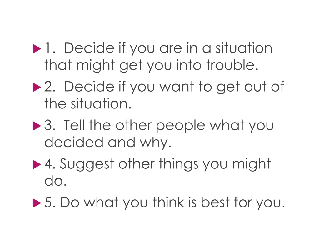 asking questions 1 decide