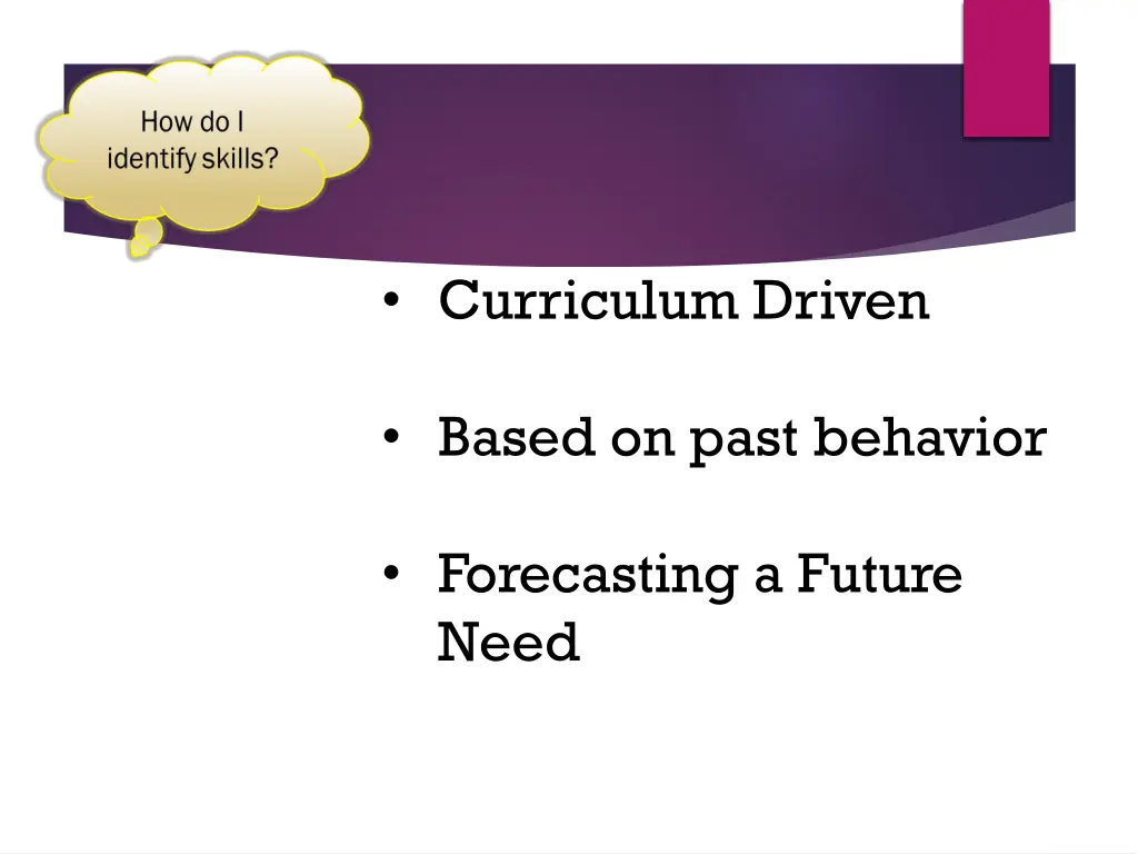 curriculum driven