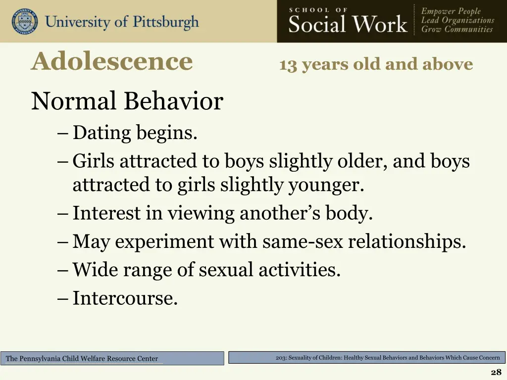 adolescence normal behavior dating begins girls