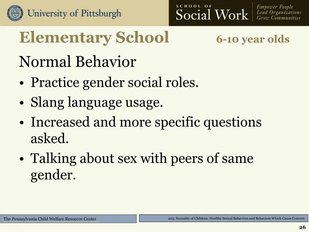 elementary school 6 10 year olds normal behavior