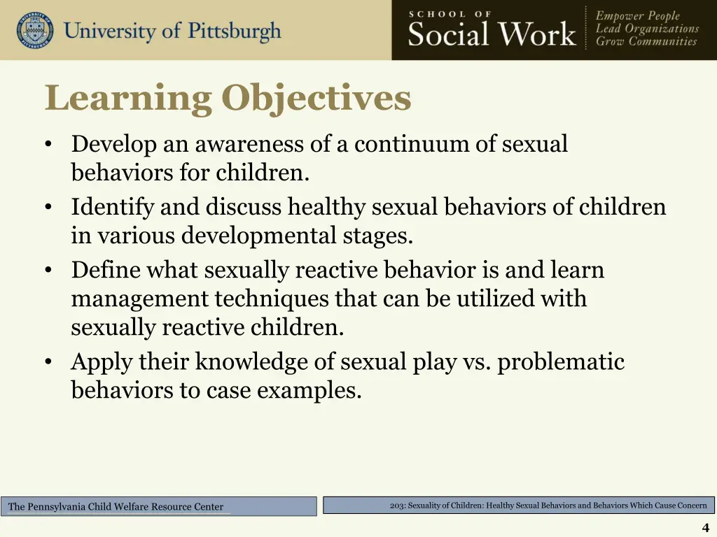 learning objectives