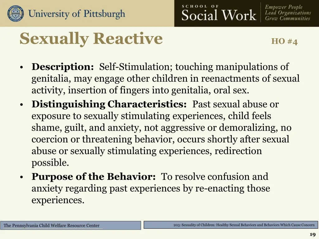 sexually reactive