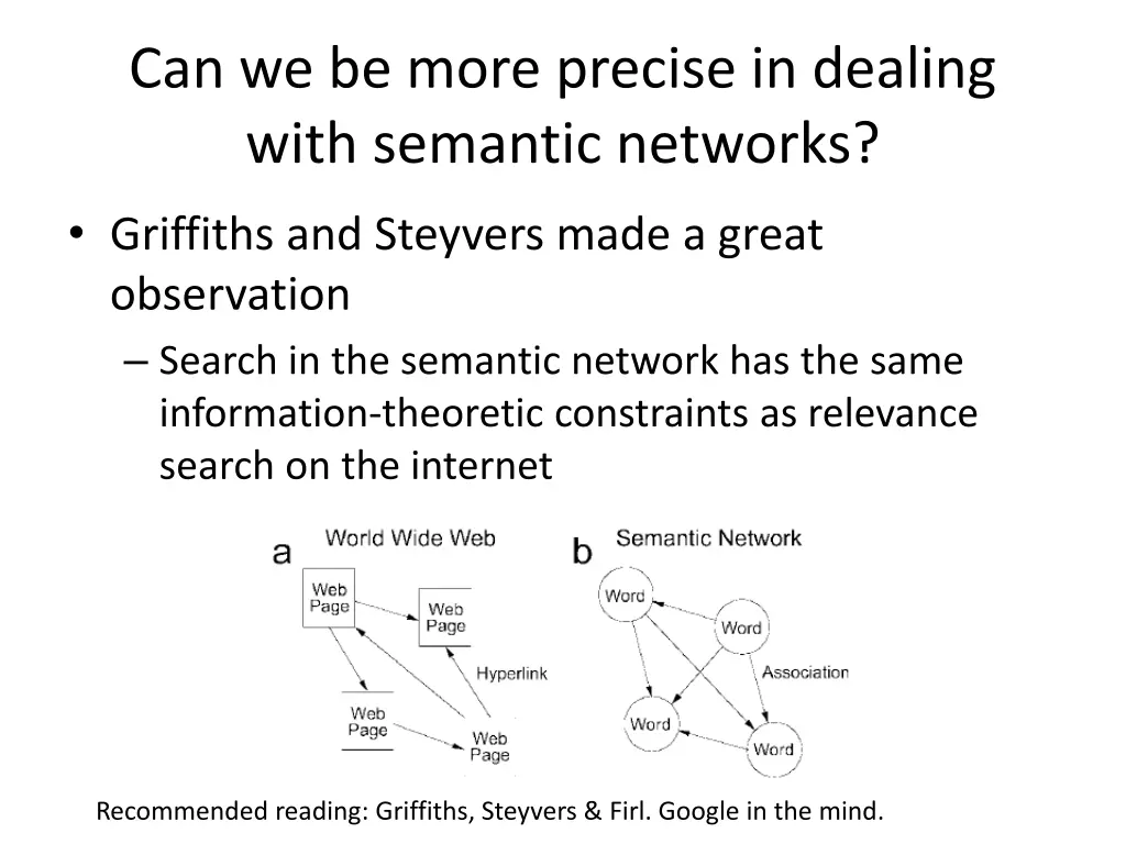 can we be more precise in dealing with semantic