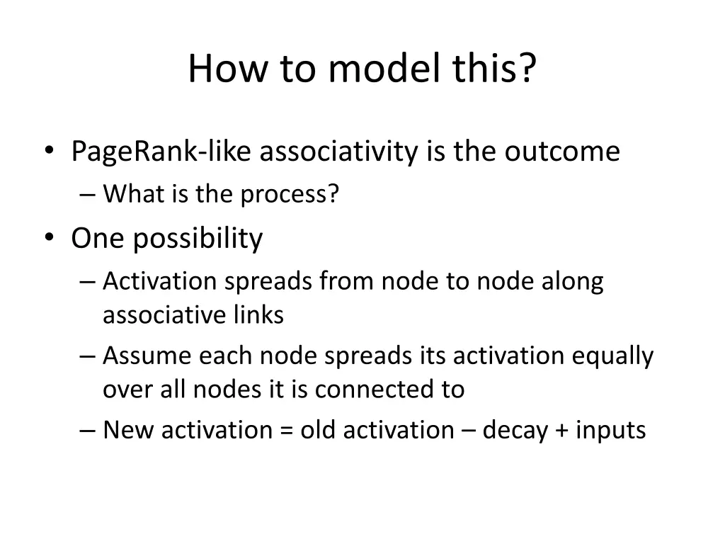 how to model this