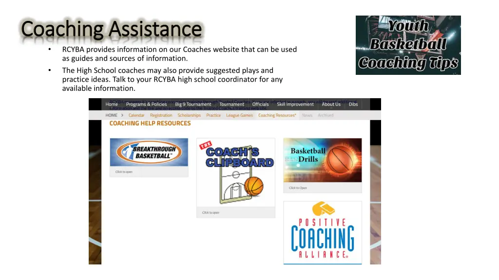 coaching assistance coaching assistance rcyba