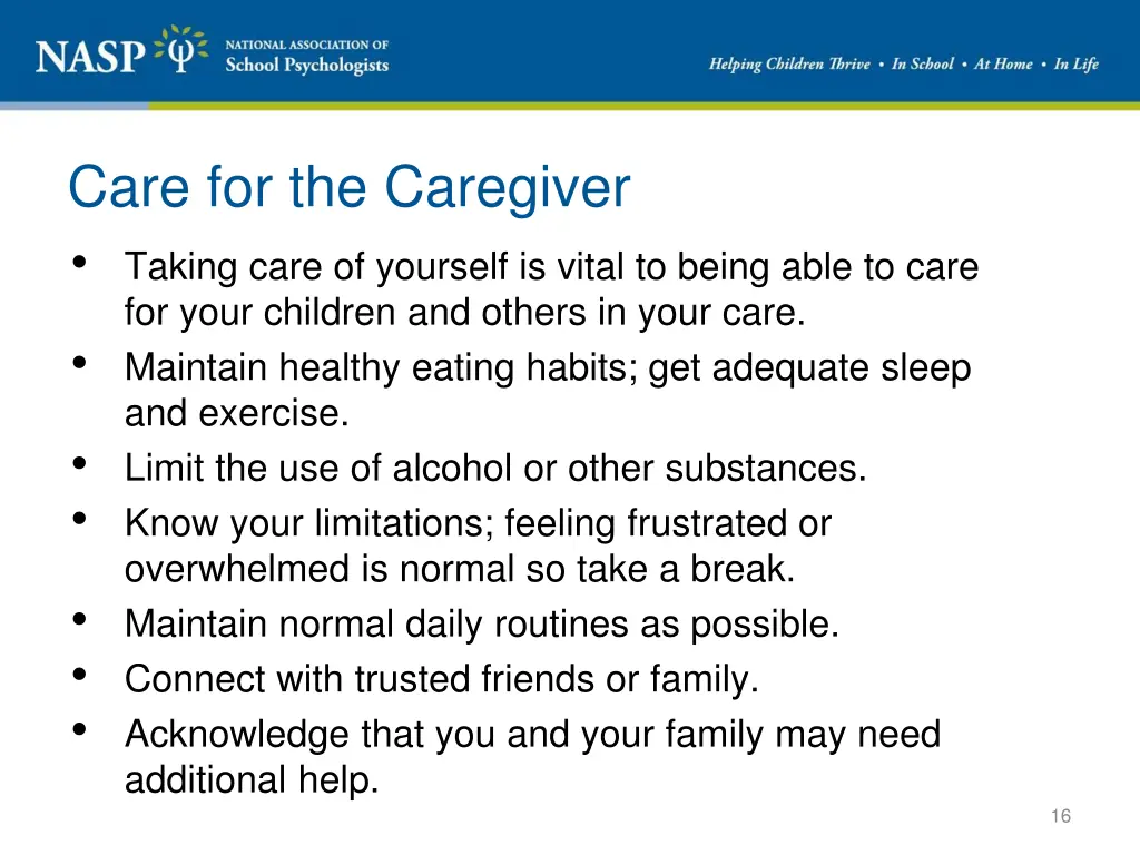care for the caregiver taking care of yourself