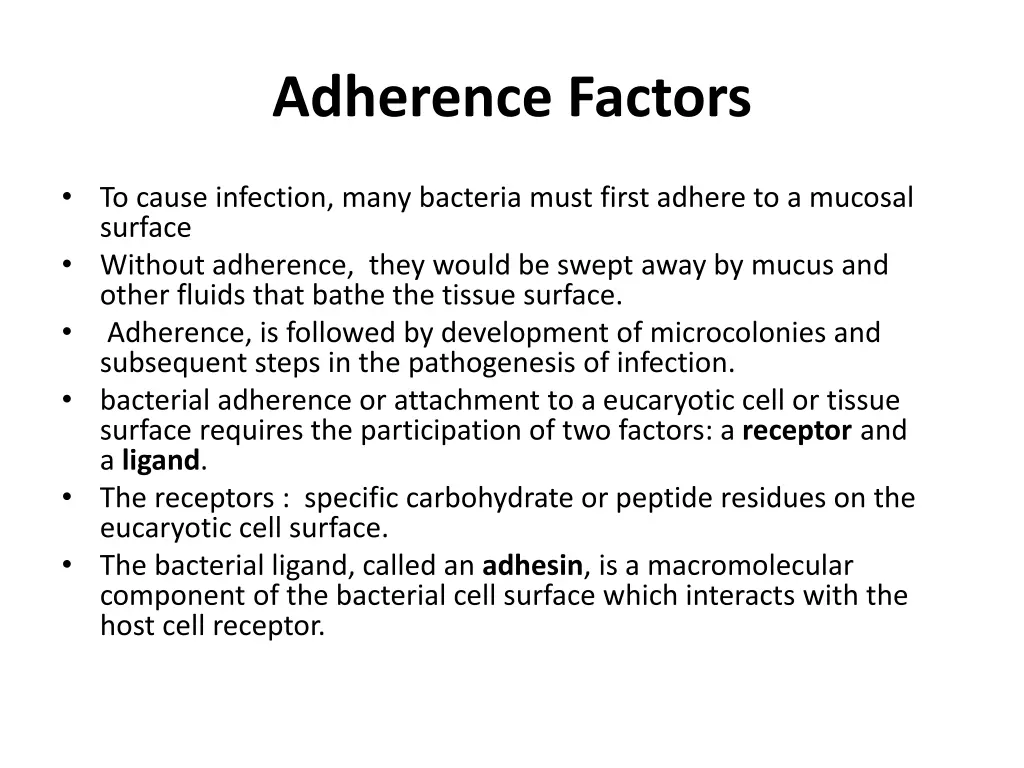 adherence factors