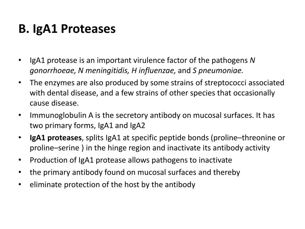 b iga1 proteases
