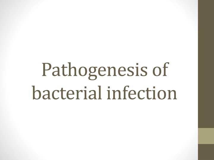 pathogenesis of bacterial infection