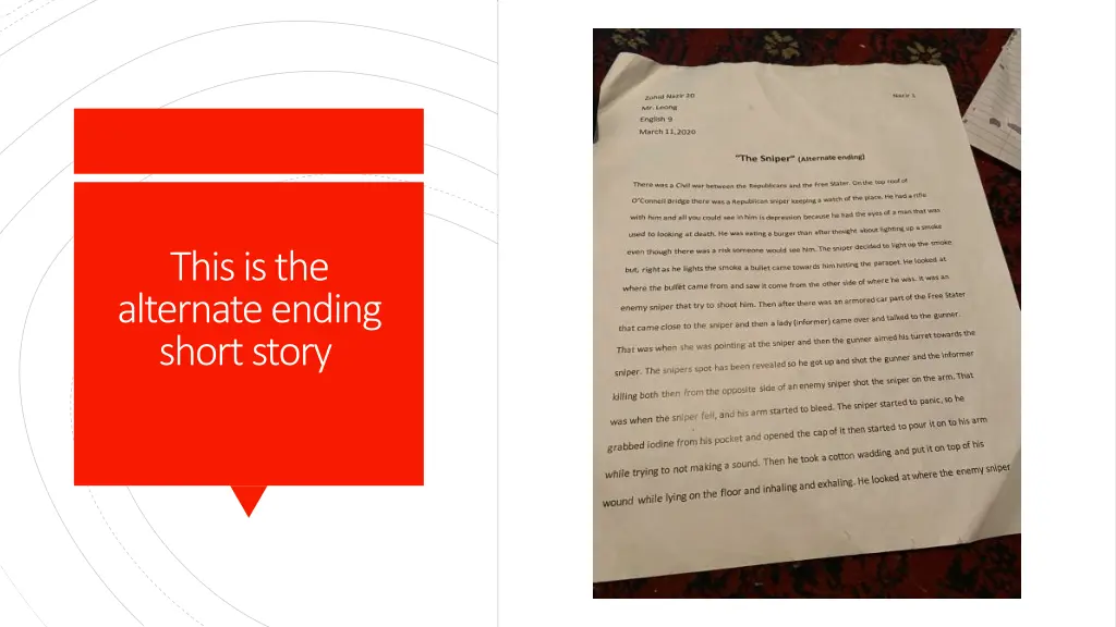 this is the alternate ending short story