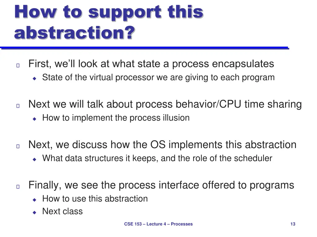 how to support this abstraction