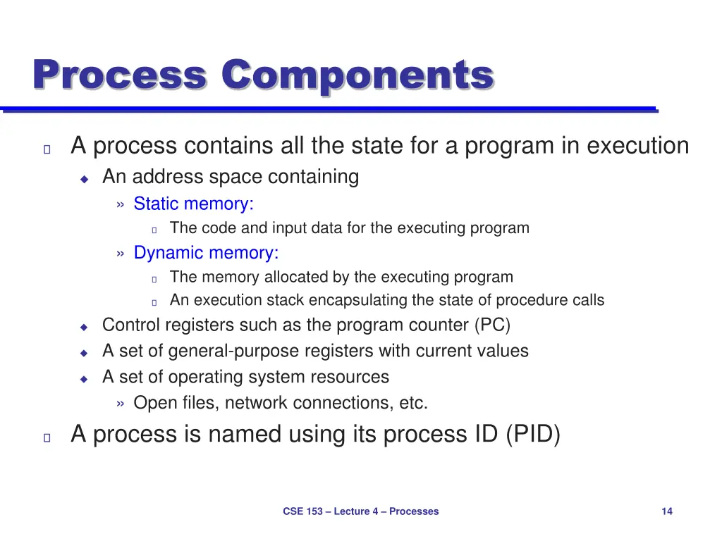 process components