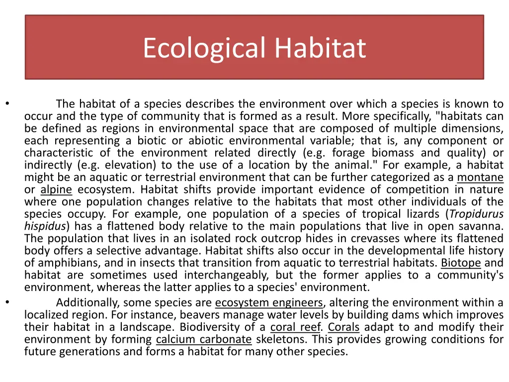 ecological habitat 1
