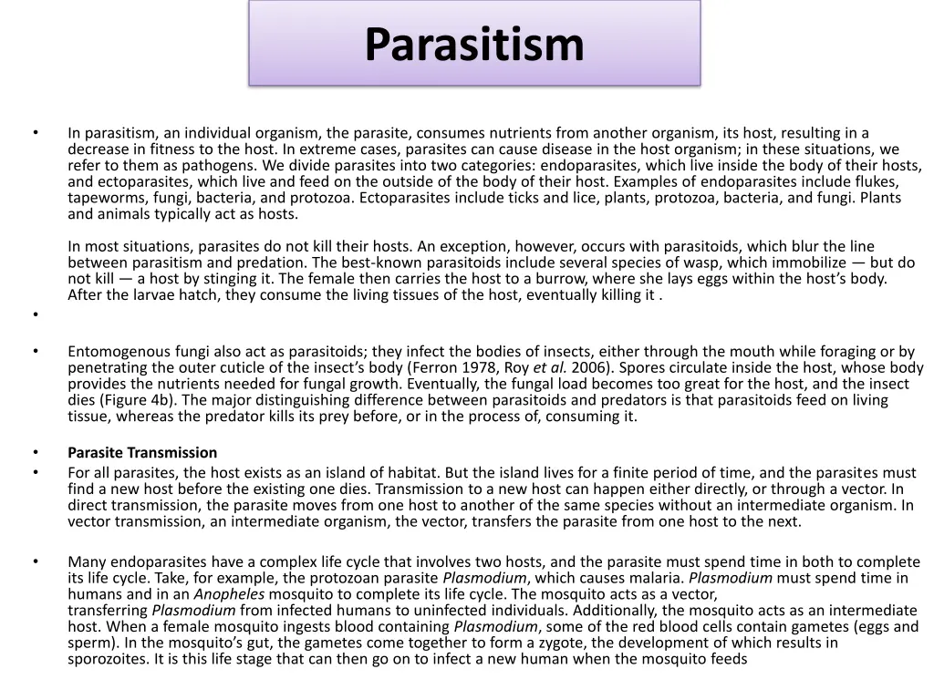parasitism