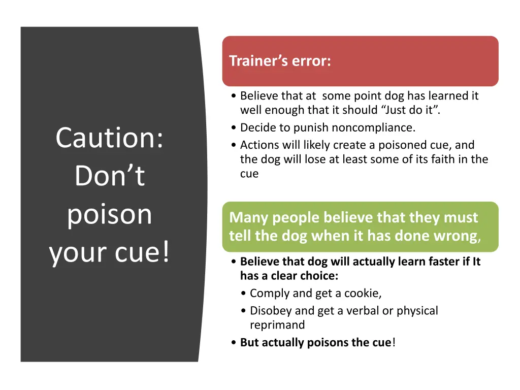trainer s error