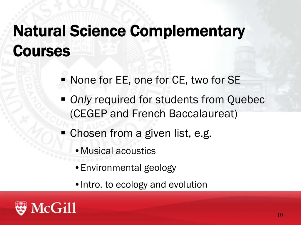 natural science complementary natural science