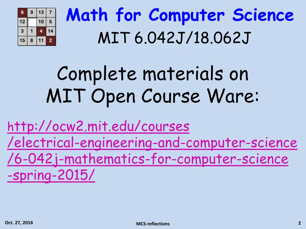 math for computer science mit 6 042j 18 062j