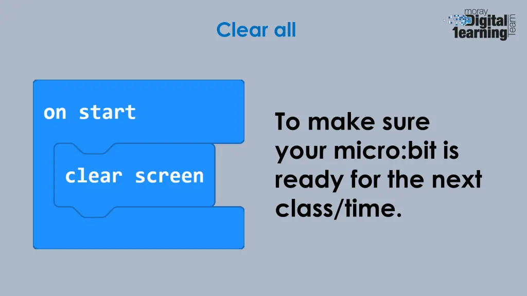 clear all
